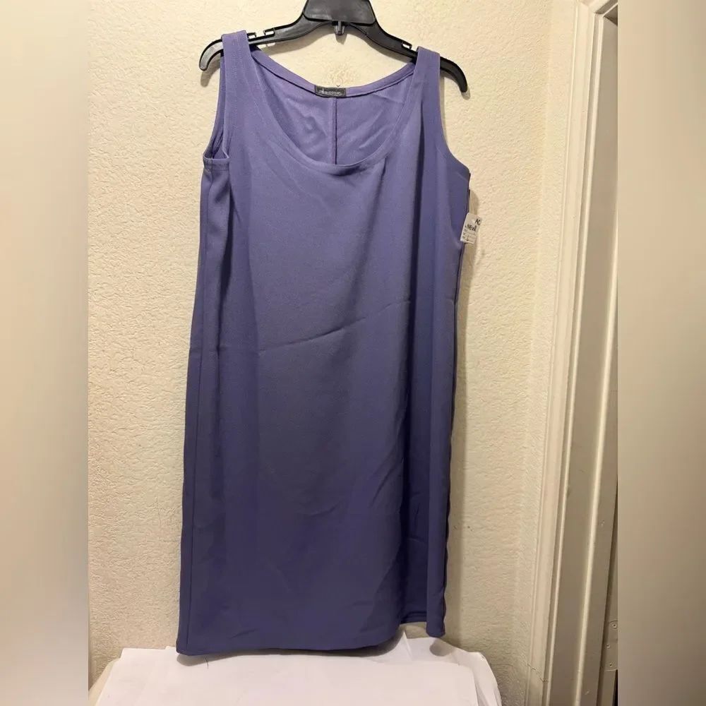 NWT Allie Coosh thistle Elegant Purple Sleeveless Dress size L
